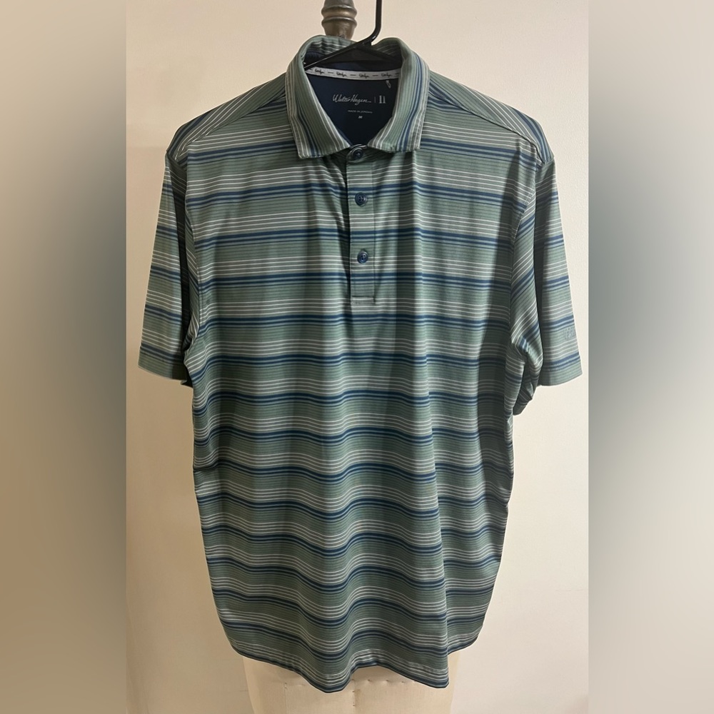 Walter Hagen 11 Golf Stripe Polo Size Medium